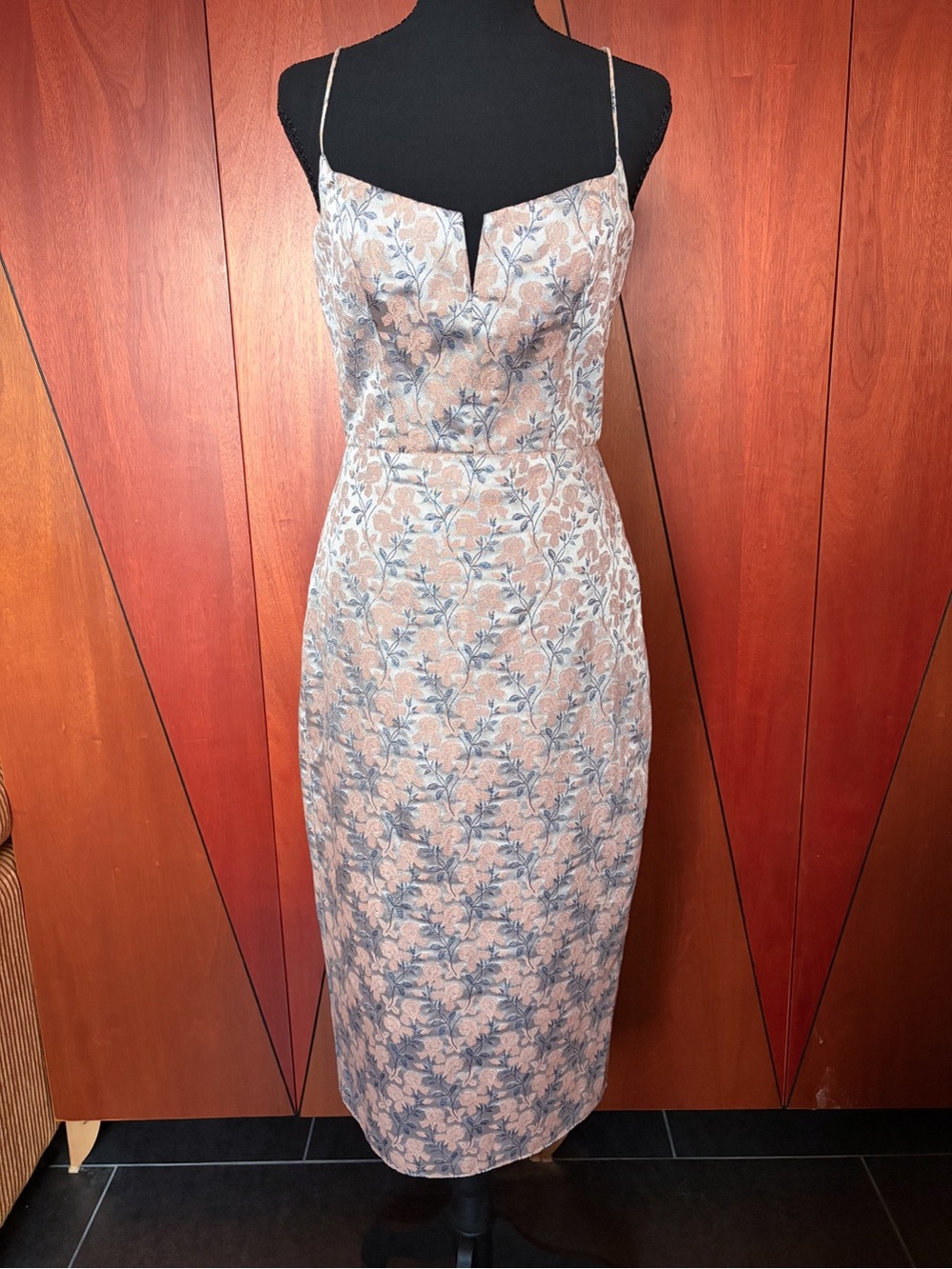BEFORE by Sarah Seven “Eloisa” Floral Jacquard Midi Dress